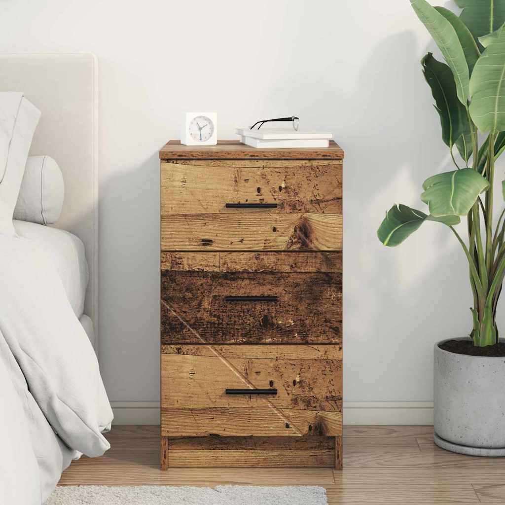 Bedside Cabinet Old wood 38 x 38 x 66 cm Engineered wood